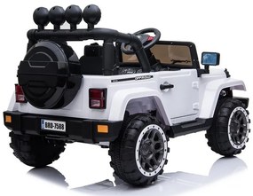 RAMIZ  Elektrické autíčko - Jeep BRD-7588 4x4 - biele - 4x45W - 1x12V10Ah - 2023