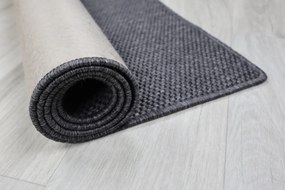 Timzo, Behúň na mieru Nature antracit, šíre 150 cm, šedá, chodba / predsieň