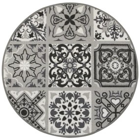 Protišmykový koberec Patchwork sivý