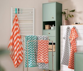 Žakárová osuška, antracitová