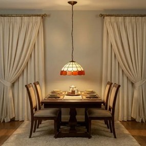 Brilagi - Tiffany vitrážový luster na reťazi SIENNA 1xE27/60W/230V priemer 40 cm