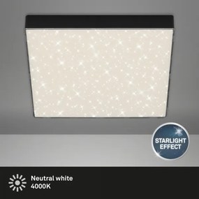 Briloner 7078-415 - LED Stropné svietidlo STAR SKY LED/21W/230V 28x28 cm čierna