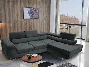 Rohová sedacia súprava Ascend L (sivá) (P). Akcia -20%. Vlastná spoľahlivá doprava až k Vám domov. 1056898