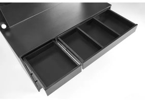 Toaletný stolík AMORIO čierny