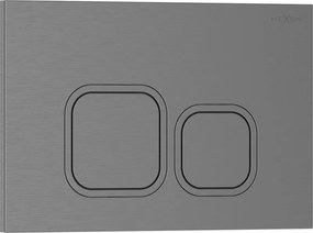 Mexen Tex 03, tlačidlo na splachovanie, brúsený grafit, 6103-12