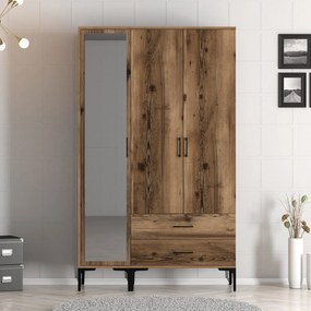 Šatníková skriňa Kiara RT (orech). Akcia -15%. Vlastná spoľahlivá doprava až k Vám domov. 1088484