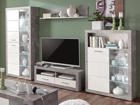 Obývacia stena Stone, s osvetlením