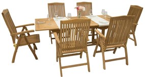 DEOKORK Záhradná teaková zostava LAGUNA II. 1+6