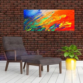 Obraz - Farebná abstrakcia (120x50 cm)