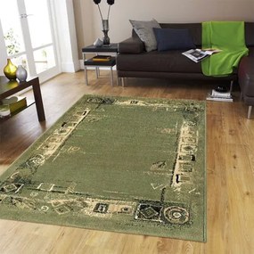 Koberce Breno Kusový koberec SOLID 07/AVA, zelená, viacfarebná,100 x 150 cm