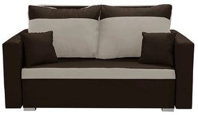 Dvojmiestna rozkladacia pohovka ASTRA3 Tmavohnedá/béžová