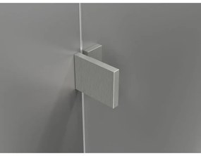 Mexen, Mexen Lunar pravé otočné sprchové dvere 120 cm, transparentné, brúsený nikel - 834-120-000-97-00-P