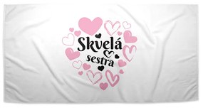 Sablio Uterák Skvelá sestra - 50x100 cm
