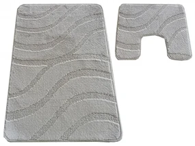 Sada kúpeľňových koberčekov Montana Symphony Sand Grey
