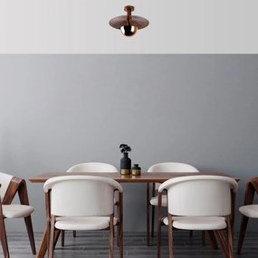 Závesné svietidlo v medenej farbe s kovovým tienidlom ø 38 cm Kurt – Opviq lights