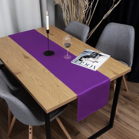 Biante Saténový behúň na stôl polyesterový Satén LUX-044 Žiarivo fialový 45x180 cm