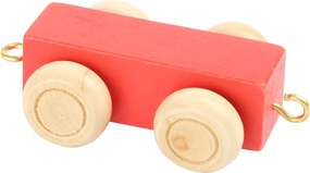 Dřevěný vagónek TRAIN červený