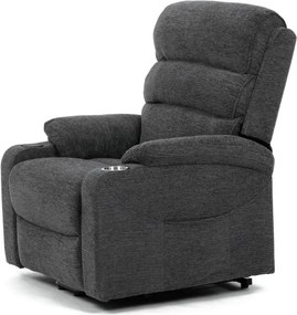 Polohovacie kreslo sivé, elektrické TV-S8348 GREY2