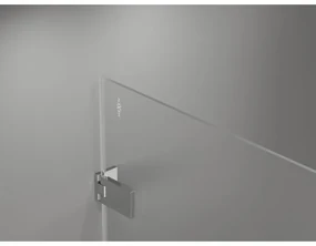 Mexen Lunar-F Duo, skladací sprchový kút 100 x 90 cm, 8mm číre sklo, chrómový profil, 836-100L-090P-01-00