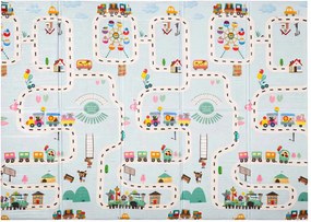 KIK Detská penová podložka 150x200 cm, dvojstranná skladacia, Street Designs