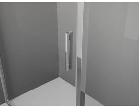 Mexen Exo, sprchovací kút s posuvnými dverami 90 x 70 cm, 6mm číre sklo, chrómový profil, 8151-090-070-01-00