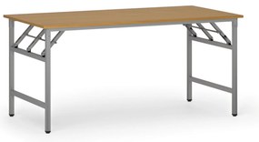 Konferenčný stôl FAST READY, 160x80 cm, sivostrieborná podnož, buk