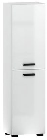 Vysoká skrinka do kúpeľne Plain 40 2D nohy biela