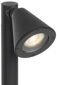 Moderný vonkajší stĺpikový svietidlo čierny 60 cm IP44 nastaviteľný - Ciara