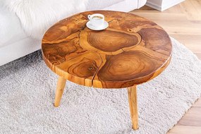 Dizajnový konferenčný stolík z masívu Mosaic teak 60cm