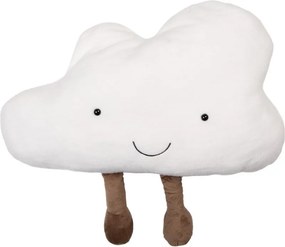 Biely dekoratívny vankúš v tvare obláčika Cloud - 60*30*10 cm