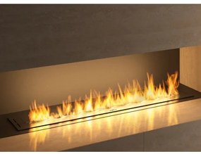 InFire - Vstavaný BIO krb 7,5x120 cm 7kW čierna