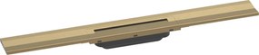 Hansgrohe RainDrain Flex, vrchná sada sprchového žľabu 700, skracovateľný, pre inštaláciu ku stene, kartáčovaný bronz, HAN-56050140