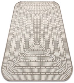 Koberec PEARL 53132B geometrický / štrukturálny, béžový / krémový
