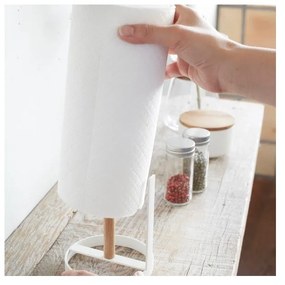 Biely stojan na kuchynské papierové utierky YAMAZAKI Tosca