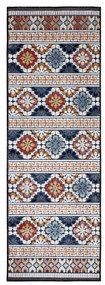 Flair Rugs koberce Behúň Plaza Aster Navy – na von aj na doma - 80x230 cm