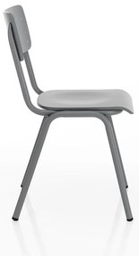 Sivé jedálenské stoličky v súprave 2 ks Old School - Tomasucci