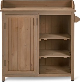 Záhradná skrinka s držiakom na uteráky