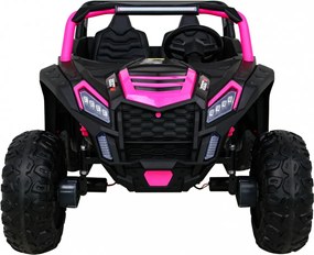 Ramiz Buggy ATV Racing pre 2 deti Ružová + pohon 4x4 + diaľkové ovládanie + pomalý štart + MP3 LED