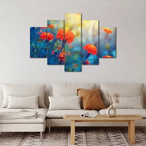 Obraz - Oranžové kvety (150x105 cm)