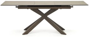 Hnedý rozkladací jedálenský stôl s keramickou doskou 90x160 cm Atminda – Kave Home