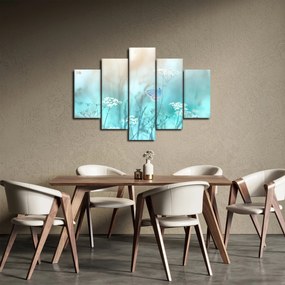 Obraz - Motýlik v modrom (150x105 cm)