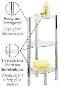 Rohová polička s 3 dielmi Wenko Corner