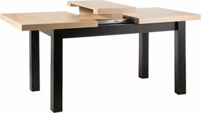 Jedálenský rozkladací stôl Presto 140/218 cm dub Artisan/čierny