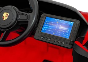 Elektrické autíčko Porsche Spyder RS 718 MP4 červené