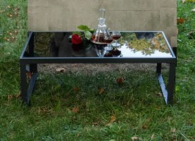 Záhradný stolík Mostrare tmavo šedý
