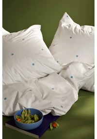 Biele obliečky na jednolôžko z bavlneného perkálu 140x200 cm Daisy – JUNA