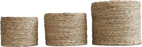 3ks prírodný pletený kvetináč z vodného hyacintu Hyacinth - Ø 42*38cm