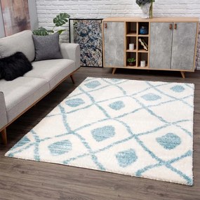 Dekorstudio Shaggy koberec s dlhým vlasom PULPY 563 - modrý Rozmer koberca: 80x300cm