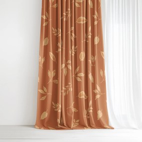 Goldea bavlnený záves - oranžové jesenné lístky 240x150 cm