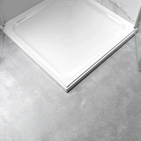 BPS-koupelny Obdĺžnikový sprchovací kút HYD-OK13A 100x90 biela/transparent - bez vaničky